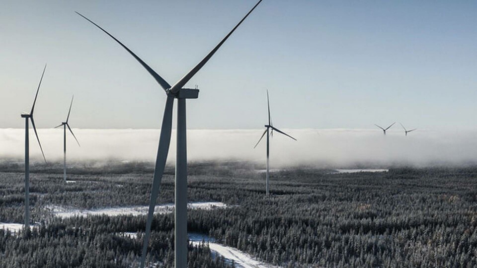 Första veckan på året producerades över en terawattimme el från vindkraft. Foto: Magnus Hjalmarson Neideman/SvD/TT Första veckan på året producerades över en terawattimme el från vindkraft. Foto: Magnus Hjalmarson Neideman/SvD/TT