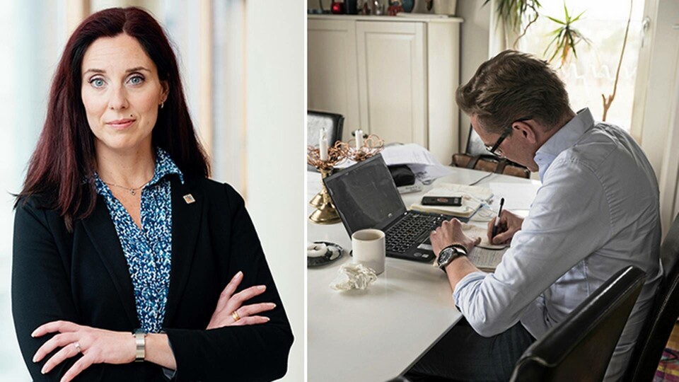 Sveriges ingenjörers ordförande Ulrika Lindstrand är orolig för är att vi ska nå nya höjder av psykiska ohälsa, i och med distansarbetet coronapandemin medfört. Foto: Sveriges ingenjörer och TT Sveriges ingenjörers ordförande Ulrika Lindstrand är orolig för är att vi ska nå nya höjder av psykiska ohälsa, i och med distansarbetet coronapandemin medfört. Foto: Sveriges ingenjörer och TT