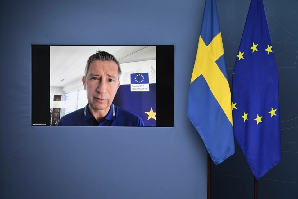Richard Bergström, vaccinsamordnare, säger att det ryska Sputnikvaccinet kan komma till Sverige i sommar. Foto: Janerik Henriksson/TT Richard Bergström, vaccinsamordnare, säger att det ryska Sputnikvaccinet kan komma till Sverige i sommar. Foto: Janerik Henriksson/TT