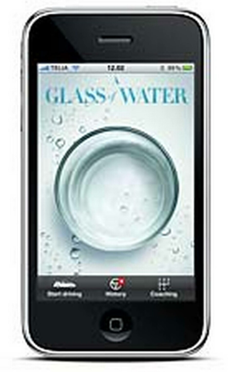 Droppar runt glaset i Iphonefönstret Droppar runt glaset i Iphonefönstret