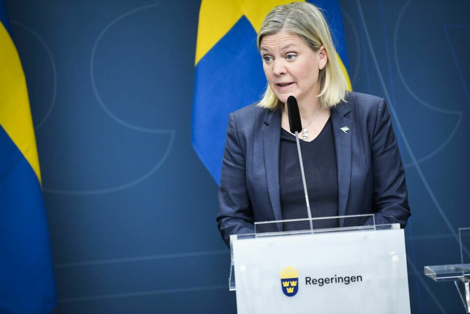 Magdalena Andersson, finansminister (S). Foto: Pontus Lundahl/TT