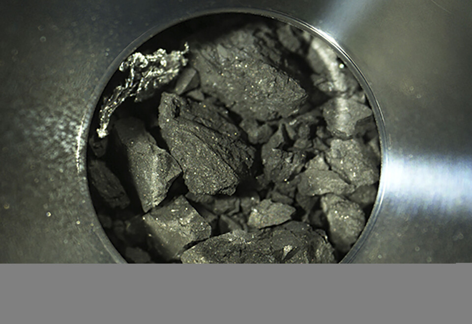 Jord från asteroiden Ryugu. Foto: JAXA/TT Jord från asteroiden Ryugu. Foto: JAXA/TT