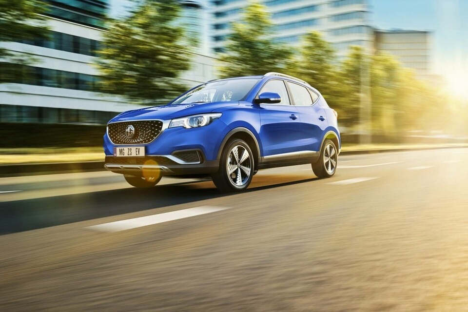 Bilmärket MG:s helelektriska kompaktsuv ZS EV. Foto: MG Motor Europe/TT Bilmärket MG:s helelektriska kompaktsuv ZS EV. Foto: MG Motor Europe/TT