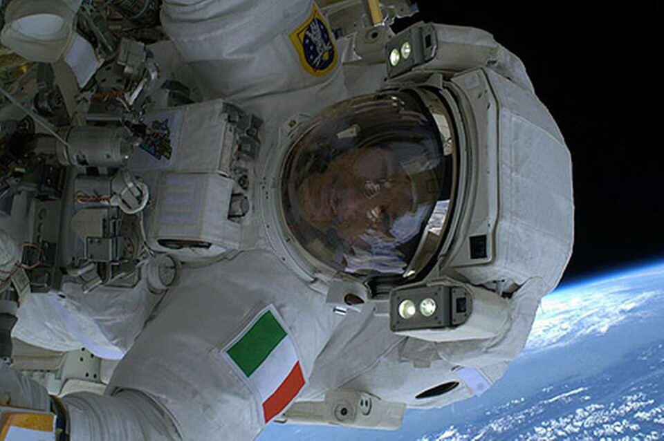 Astronauten Luca Parmarito på en förhoppningsvis mer lyckad rymdpromenad. Foto: Nasa.org Astronauten Luca Parmarito på en förhoppningsvis mer lyckad rymdpromenad. Foto: Nasa.org